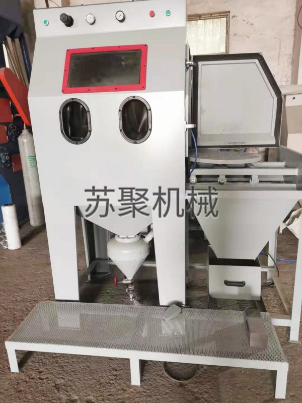 加壓式推車(chē)轉(zhuǎn)盤(pán)噴砂機(jī)